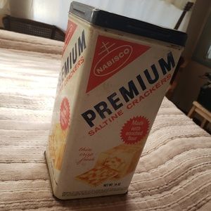Vintage premium saltine Tin box ultra rare